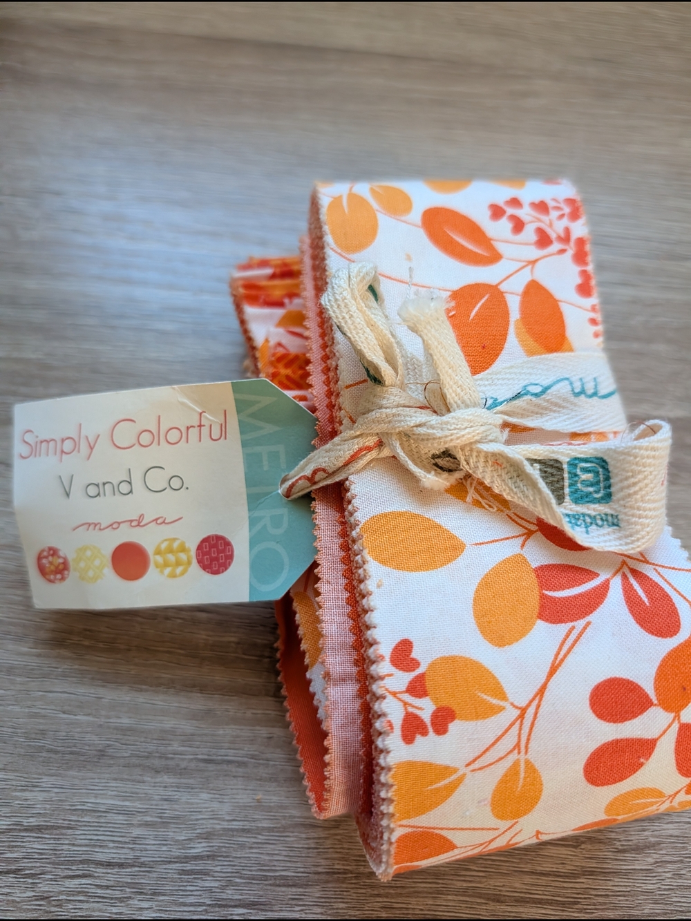 19-2.5" x WOF Strips 100% Cotton Simply Colorful by Vanessa Christenson of V &Co